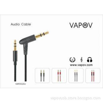 unique shaped Audio cable for andorid apple black berry and